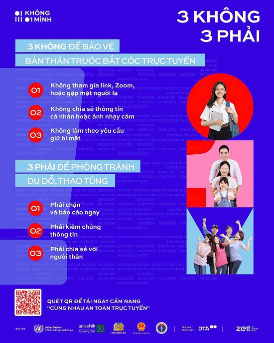 GHI NHỚ "3 KHÔNG - 3 PHẢI" ĐỂ CÙNG NHAU AN TOÀN TRỰC TUYẾN