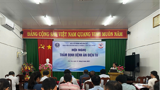 HỘI NGHỊ THẨM ĐỊNH BỆNH ÁN ĐIỆN TỬ TẠI BỆNH VIỆN CHUYÊN KHOA 27 THÁNG 2 TỈNH SÓC TRĂNG